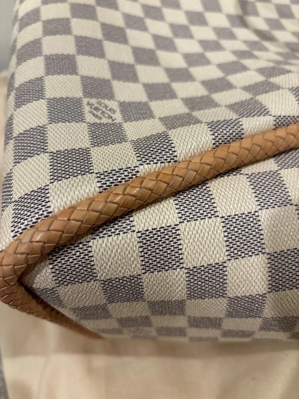 Louis Vuitton Propriano Tote Shoulder Bag Damier Azul Canvas